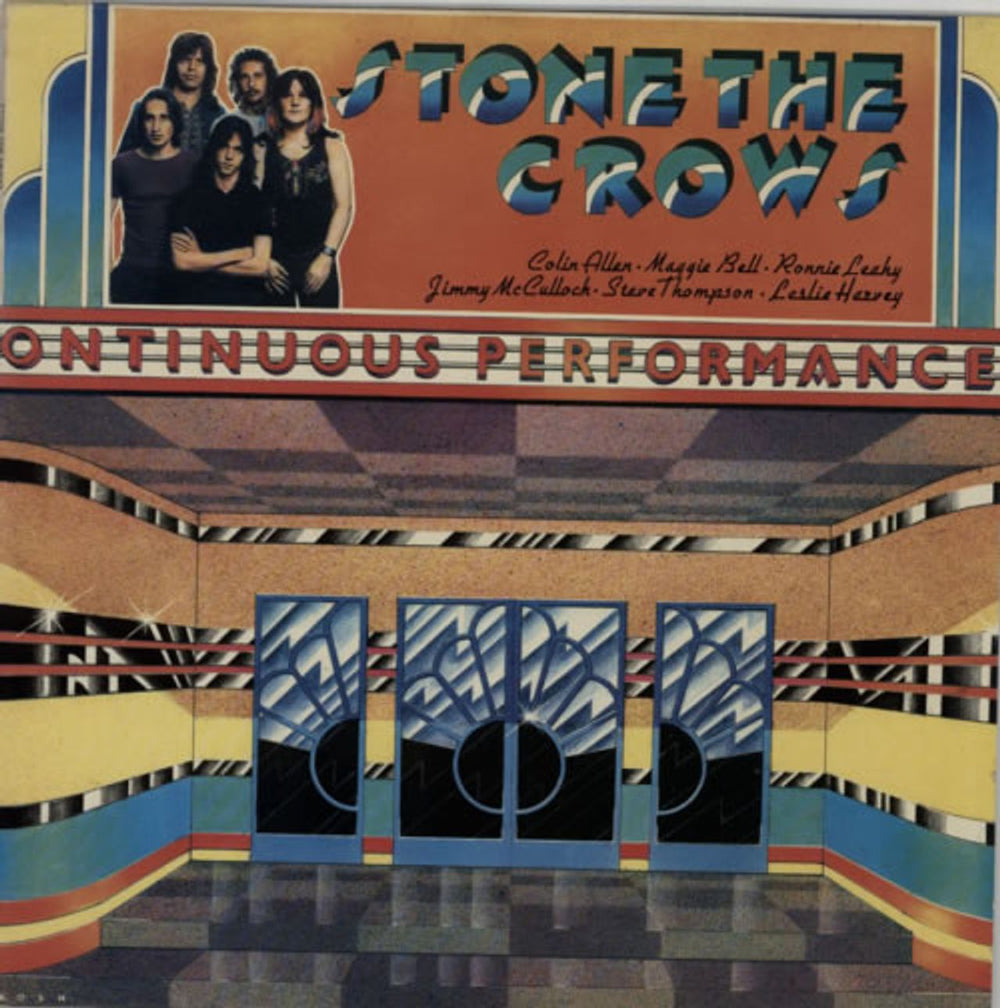 Stone The Crows Ontinuous Performance UK vinyl LP album (LP record) 2391043