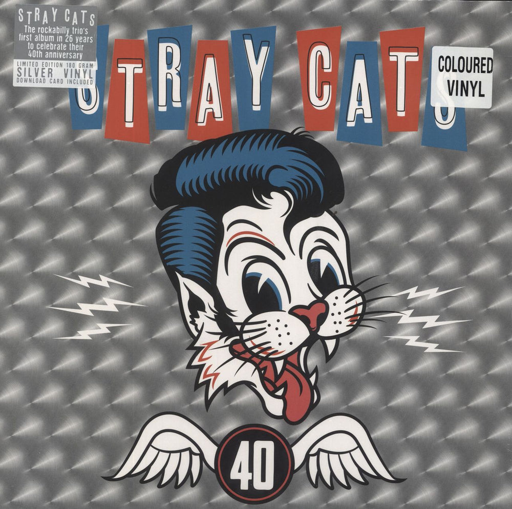 Stray Cats 40 [Forty] - 180gm Silver Vinyl - Sealed UK vinyl LP album (LP record) M75891-6