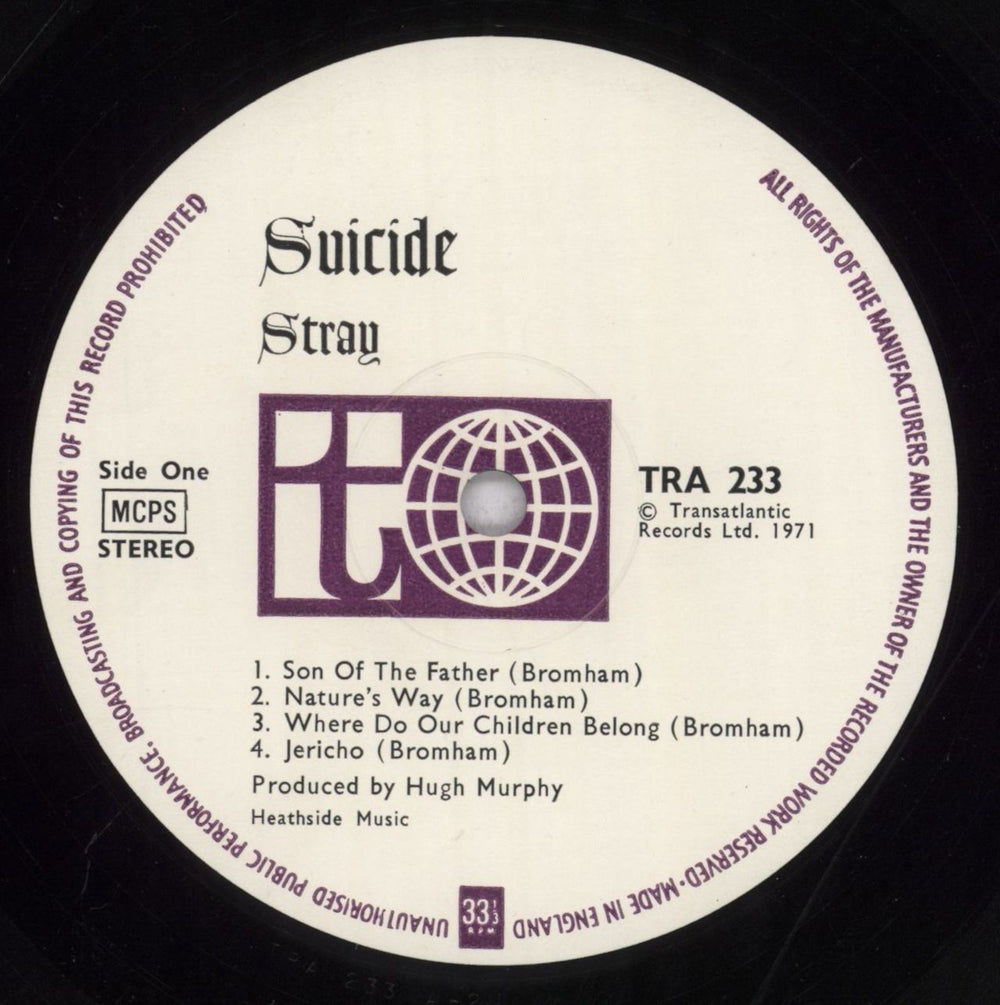 Stray Suicide - 1st - VG UK vinyl LP album (LP record) S.YLPSU689952