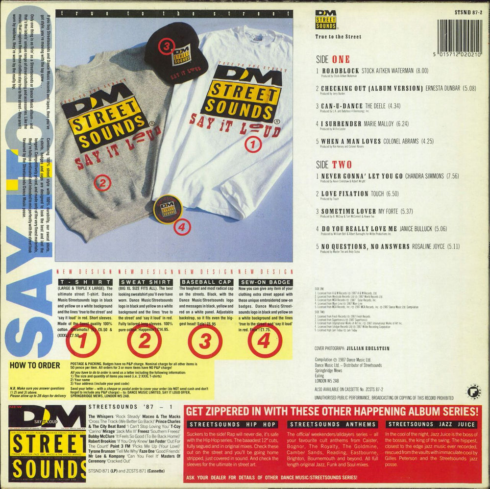 Street Sounds Compilation Street Sounds '87-2 UK vinyl LP album (LP record) 5015712020210