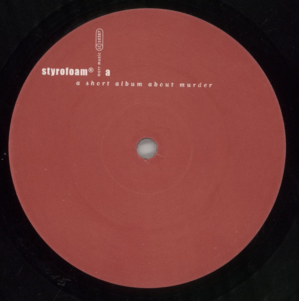Styrofoam A Short Album About Murder German vinyl LP album (LP record) 226LPAS860168
