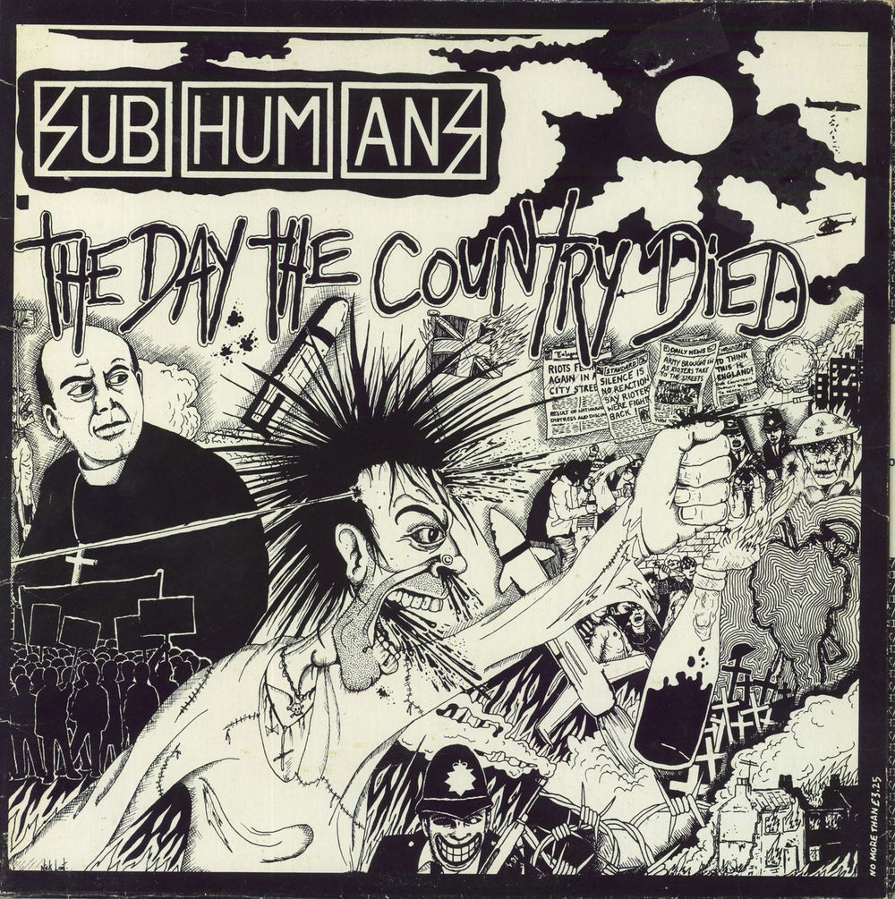 Subhumans The Day The Country Died - 1st UK vinyl LP album (LP record) SDL1