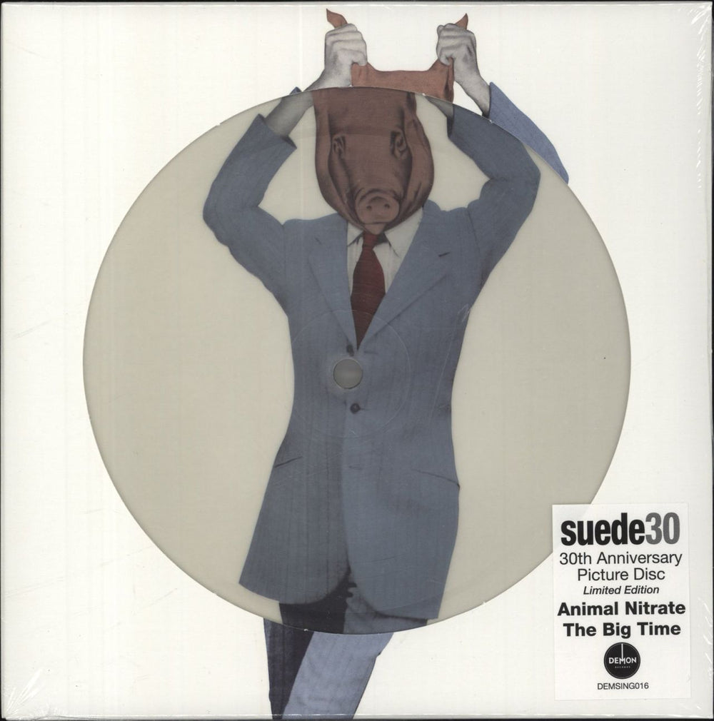 Suede Animal Nitrate - Sealed UK 7" vinyl picture disc (7 inch picture disc single) DEMSING016