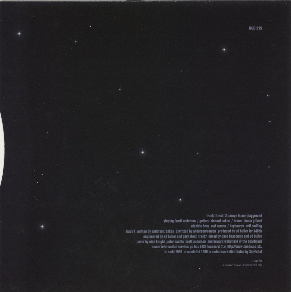 Suede Trash - EX UK 7" vinyl single (7 inch record / 45)