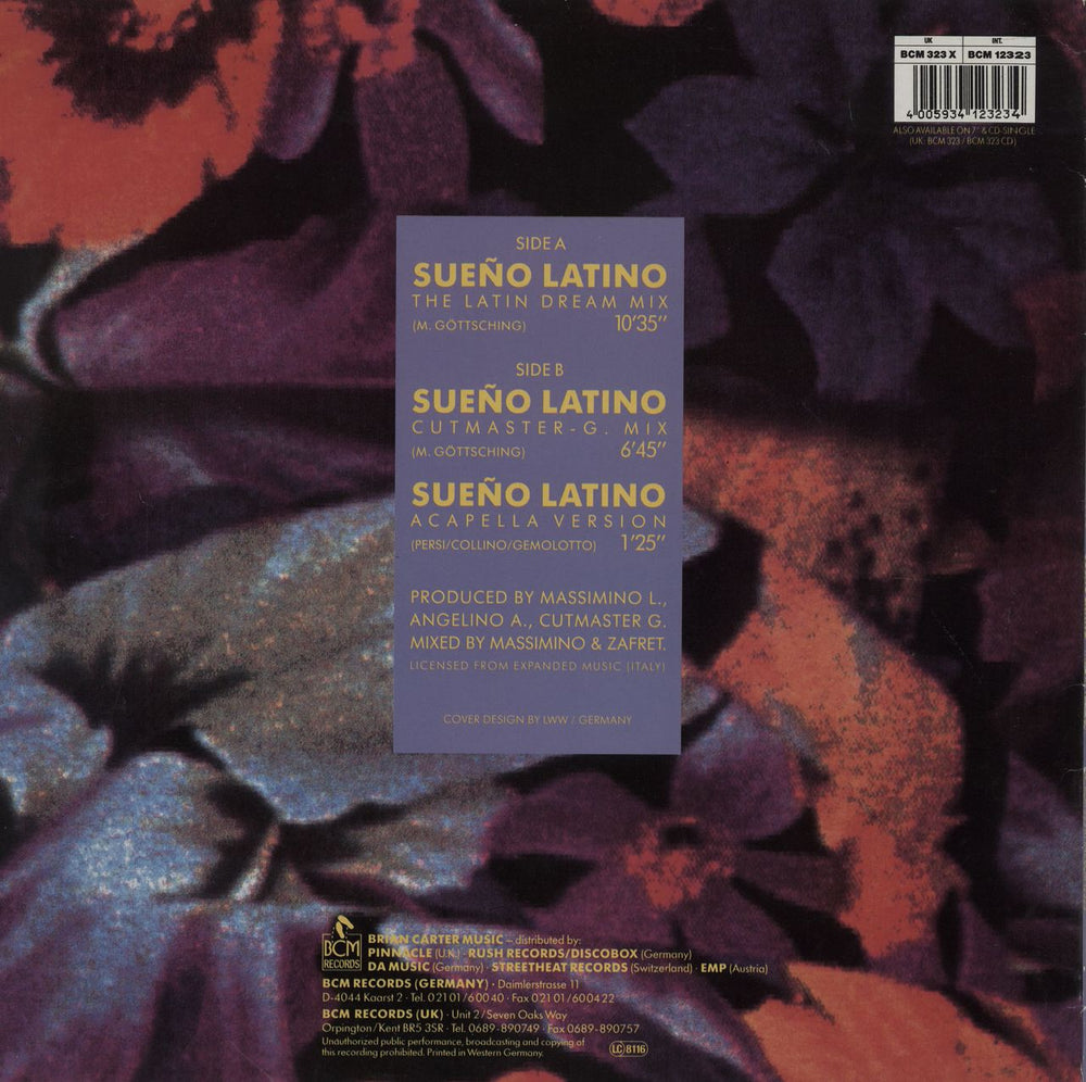 Sueño Latino Sueño Latino - The Latin Dream UK 12" vinyl single (12 inch record / Maxi-single) 4005934123234