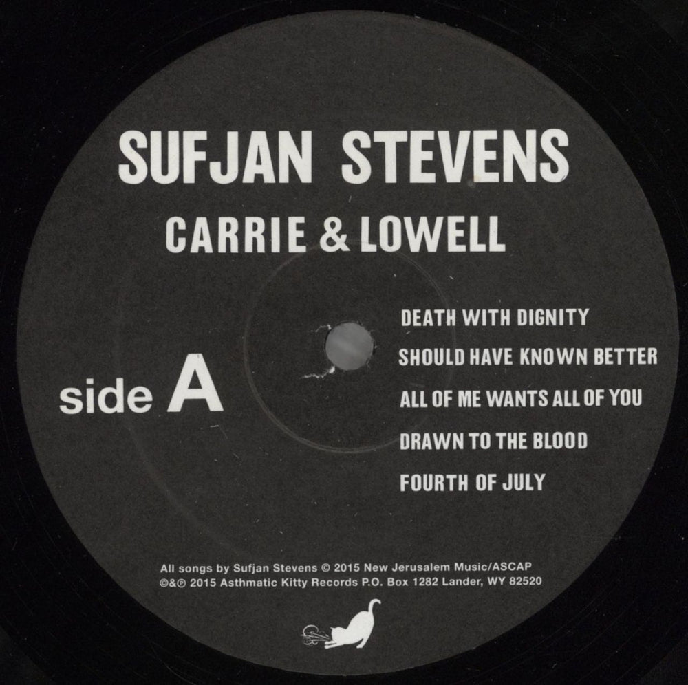 Sufjan Stevens Carrie & Lowell - 1st - EX US vinyl LP album (LP record) SUJLPCA678110