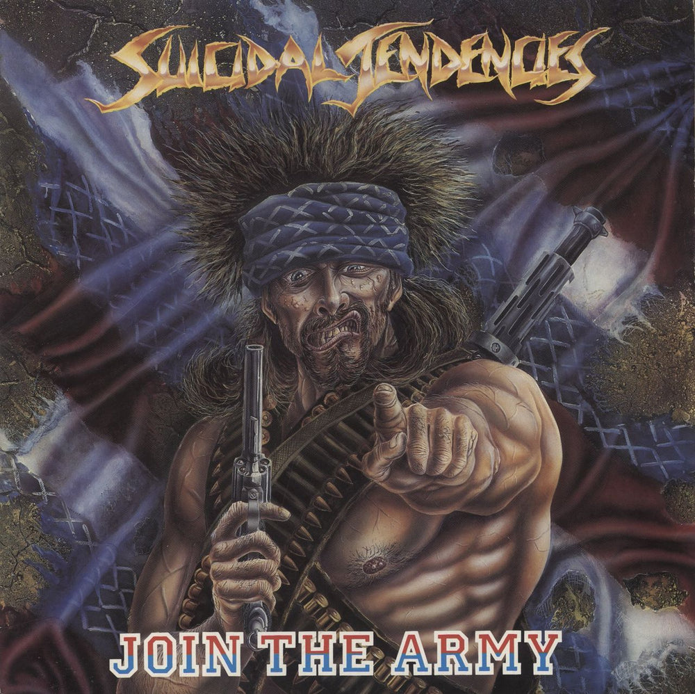 Suicidal Tendencies Join The Army - 2nd - VG UK vinyl LP album (LP record) V2424