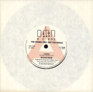 Suicide Cheree - A-label [2nd issue] UK Promo 7" vinyl single (7 inch record / 45) D1046