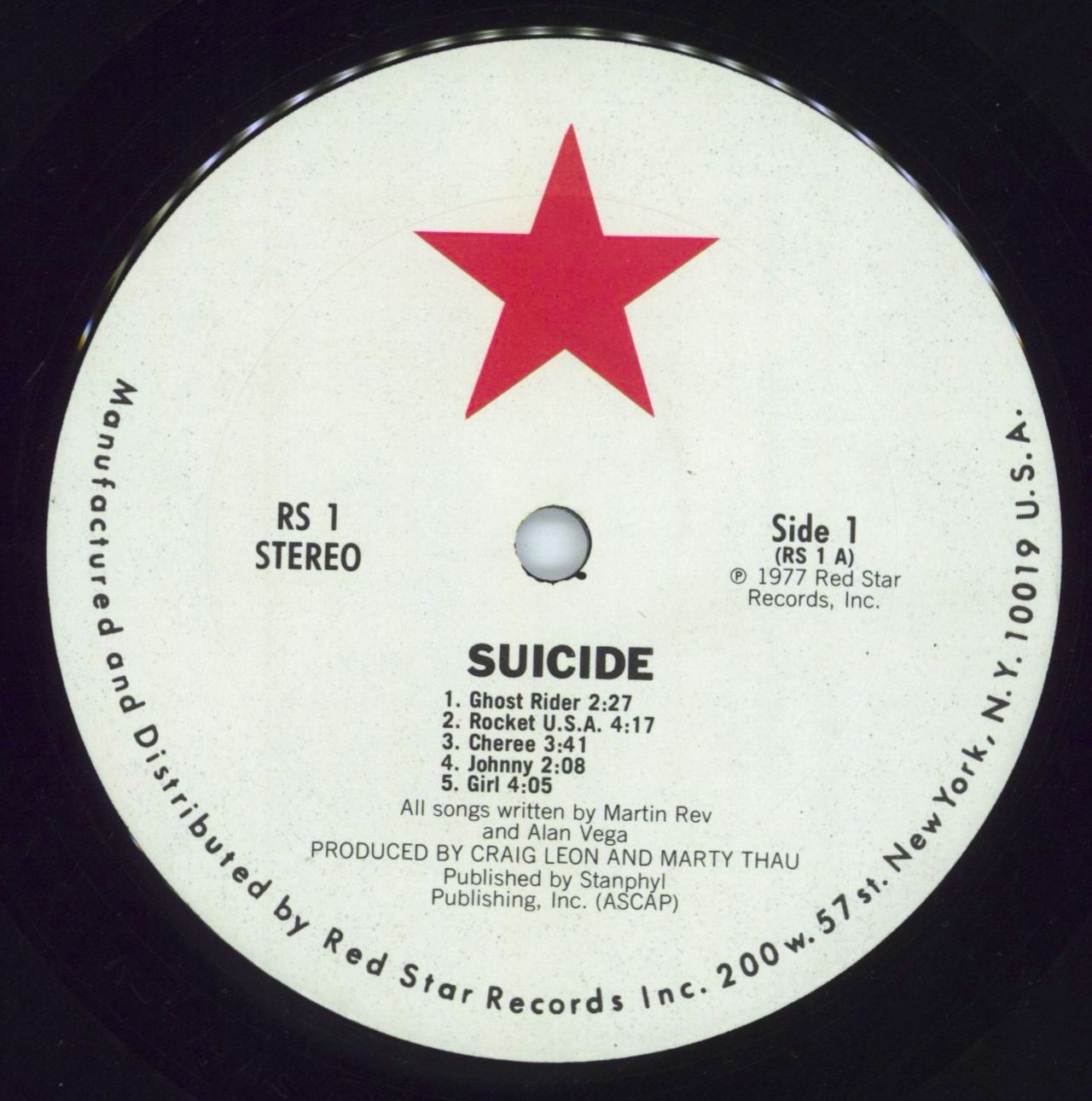 Suicide Suicide - 1st US Vinyl LP — RareVinyl.com