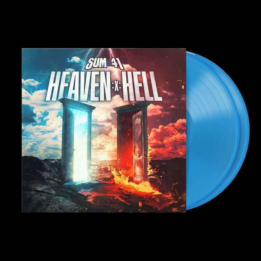 Sum 41 Heaven X Hell - Blue Vinyl - Sealed UK 2-LP vinyl record set (Double LP Album) RISE538-1