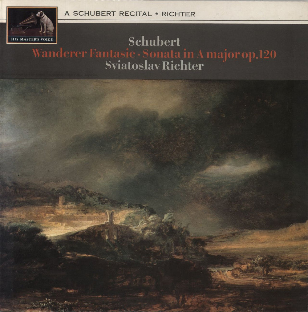 Sviatoslav Richter Schubert: Wanderer Fantasie & Sonata in A major Op. 120 UK vinyl LP album (LP record) ASD561