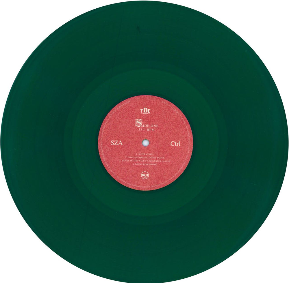 SZA Ctrl - Green Vinyl UK 2-LP vinyl record set (Double LP Album) 31A2LCT770327