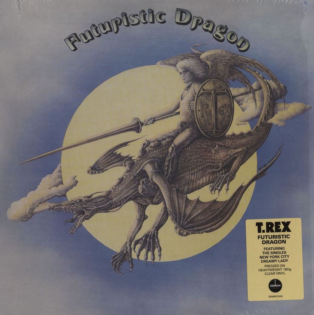T-Rex / Tyrannosaurus Rex Futuristic Dragon - 180gm Clear Vinyl UK vinyl LP album (LP record) DEMREC640