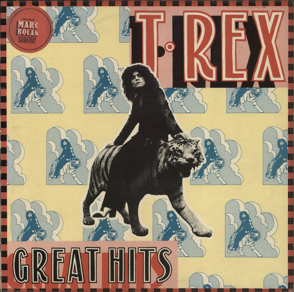 T-Rex / Tyrannosaurus Rex Great Hits + Poster - EX UK vinyl LP album (LP record) BLN5003