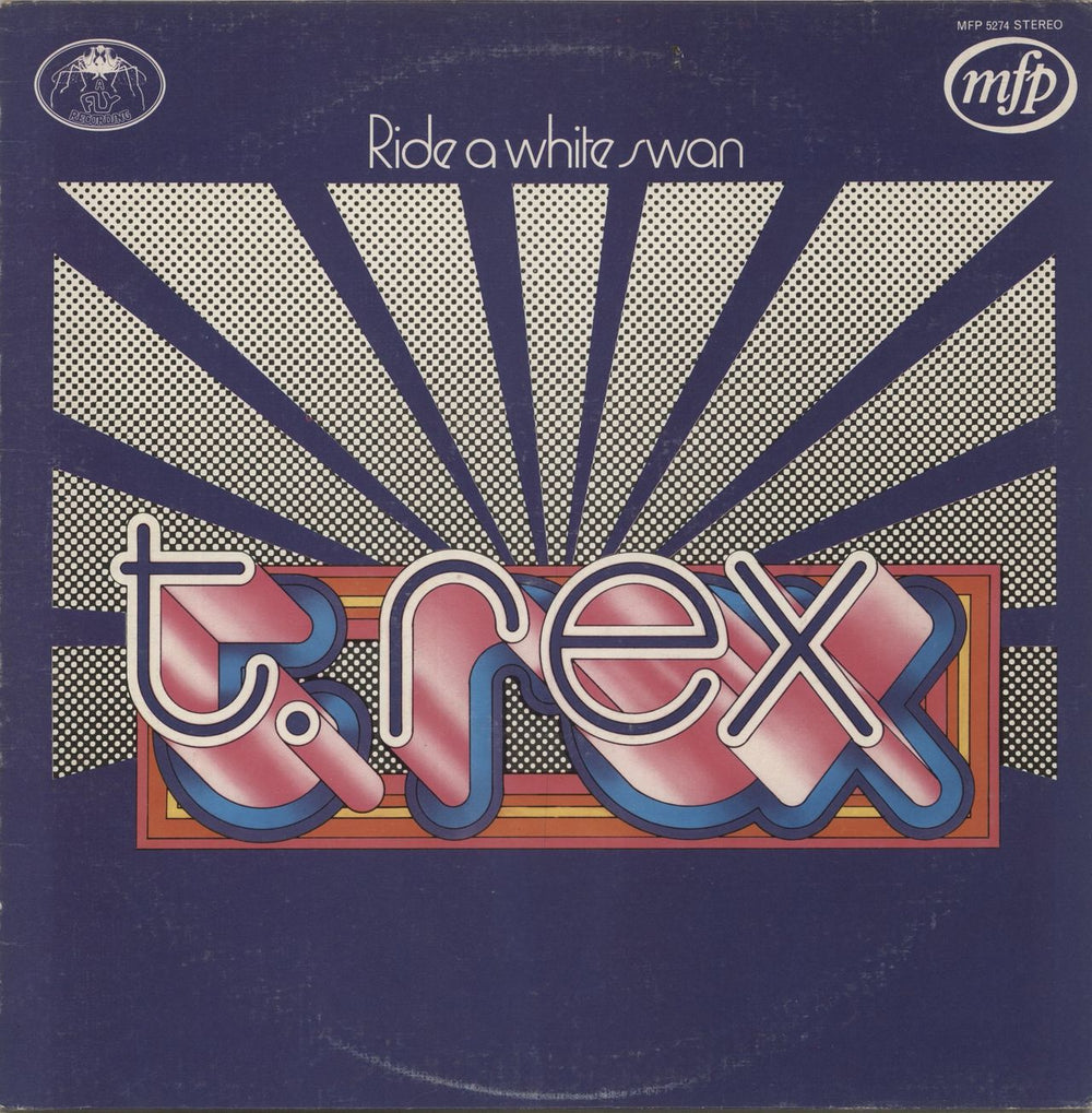 T-Rex / Tyrannosaurus Rex Ride A White Swan - Textured p/s UK vinyl LP album (LP record) MFP5274