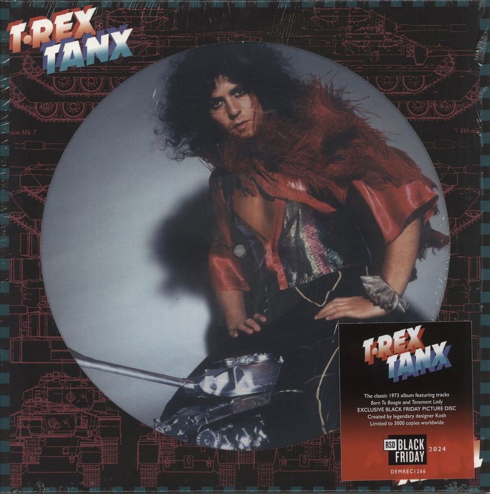 T-Rex / Tyrannosaurus Rex Tanx - RSD BF24 - Picture Disc - Shrink UK picture disc LP (vinyl picture disc album) DEMREC1266
