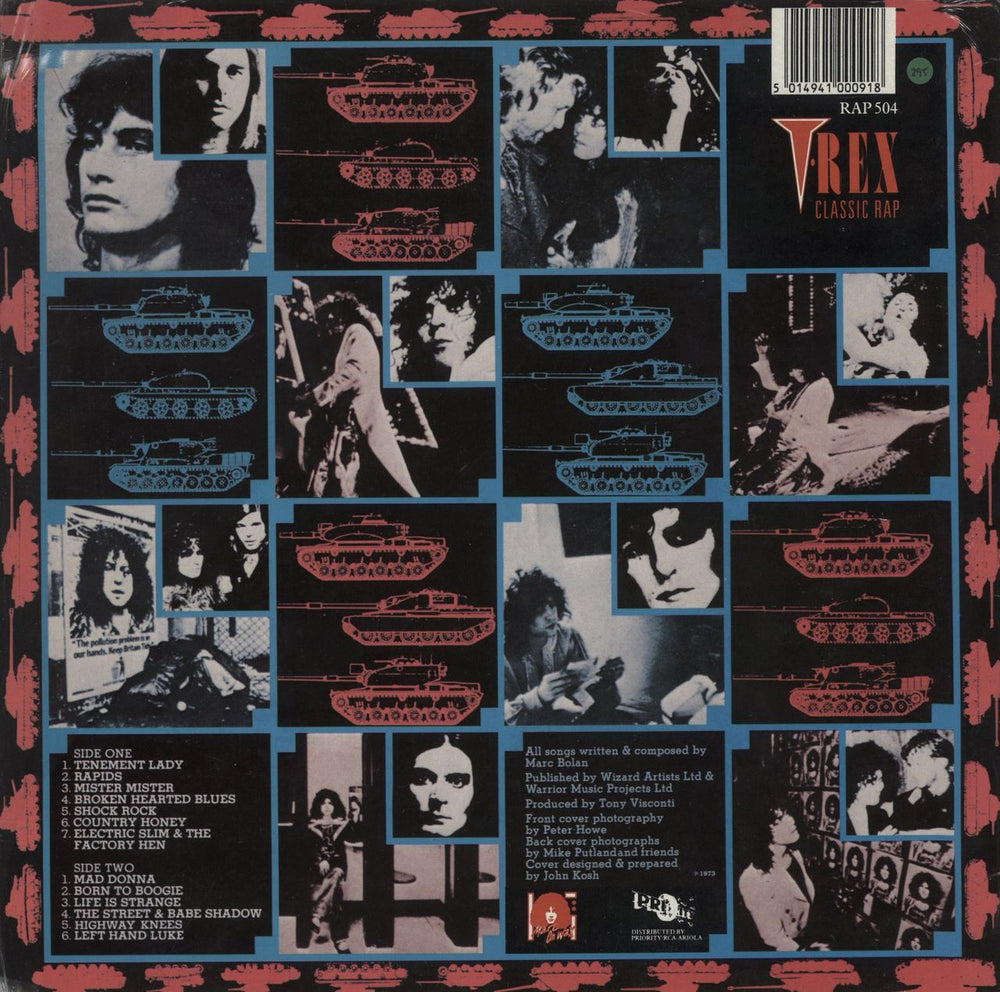 T-Rex / Tyrannosaurus Rex Tanx - Shrink UK vinyl LP album (LP record) 5014941000918