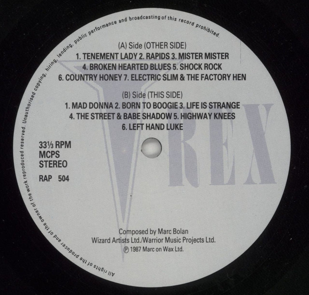 T-Rex / Tyrannosaurus Rex Tanx - Shrink UK vinyl LP album (LP record) REXLPTA867587