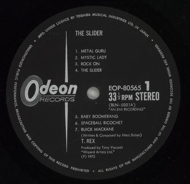 T-Rex / Tyrannosaurus Rex The Slider + obi & poster Japanese vinyl LP album (LP record) REXLPTH625650