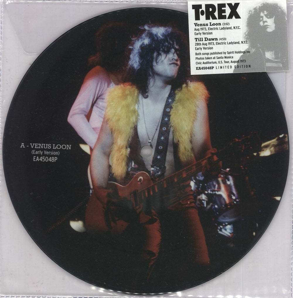 T-Rex / Tyrannosaurus Rex Venus Loon / Till Dawn UK 7" vinyl picture disc (7 inch picture disc single) EA45048P