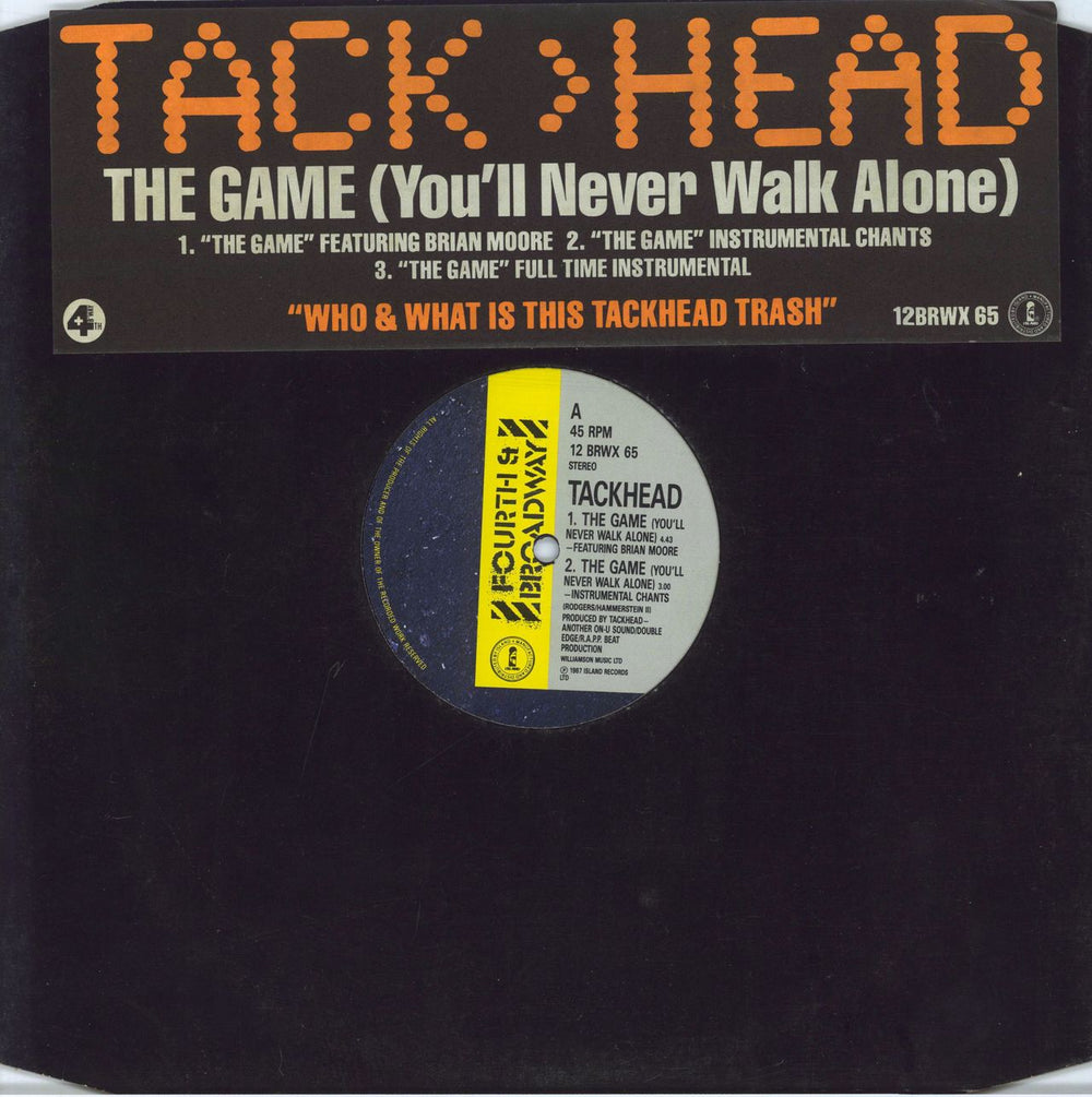 Tackhead The Game (You'll Nevr Walk Alone) UK 12" vinyl single (12 inch record / Maxi-single) 12BRWX65