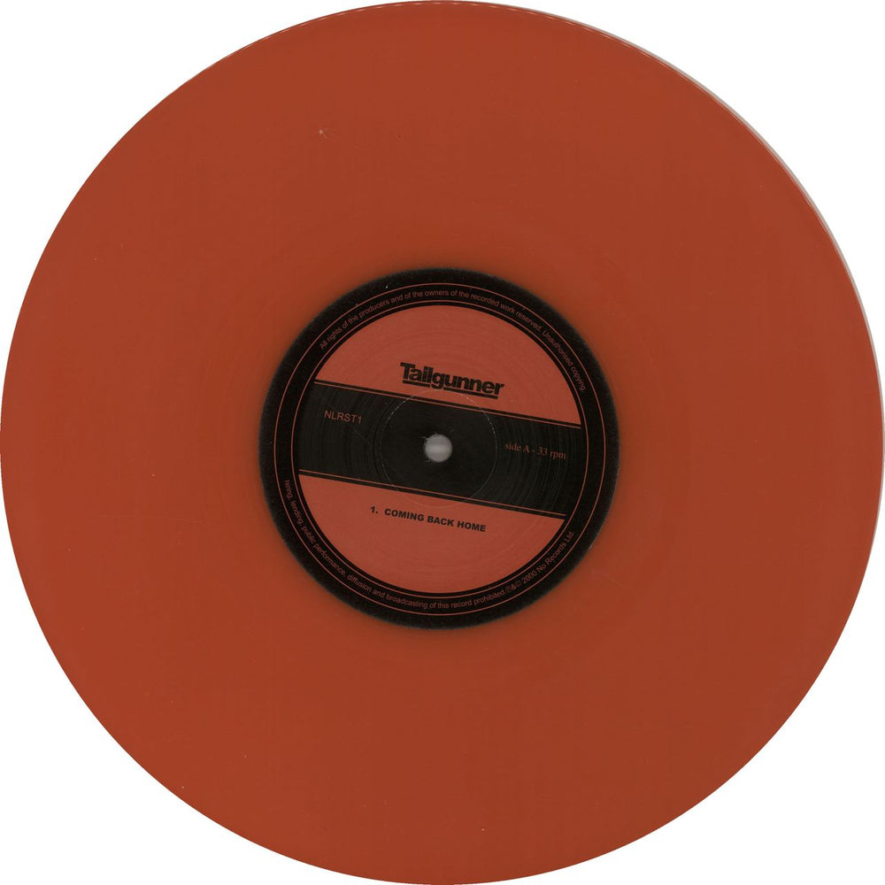 Tailgunner Coming Back Home - Red Vinyl UK 10" vinyl single (10 inch record) TGN10CO168632