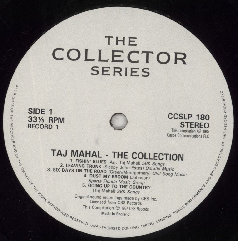 Taj Mahal The Collection UK 2-LP vinyl record set (Double LP Album) TAJ2LTH495594