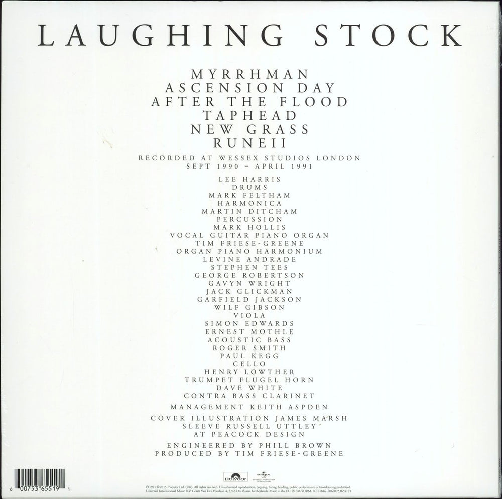 Talk Talk Laughing Stock - 180 Gram - Sealed UK vinyl LP album (LP record) 600753655191