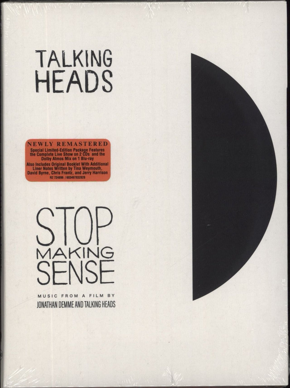 Talking Heads Stop Making Sense: Deluxe Edition - 2 CD + 1 Blu-Ray - Sealed UK 3-disc CD/DVD Set 603497832828