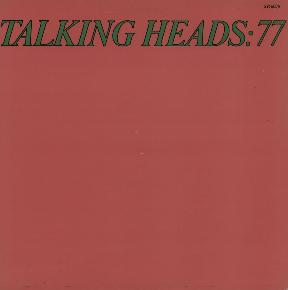 Talking Heads Talking Heads: 77 UK vinyl LP album (LP record) SR6036