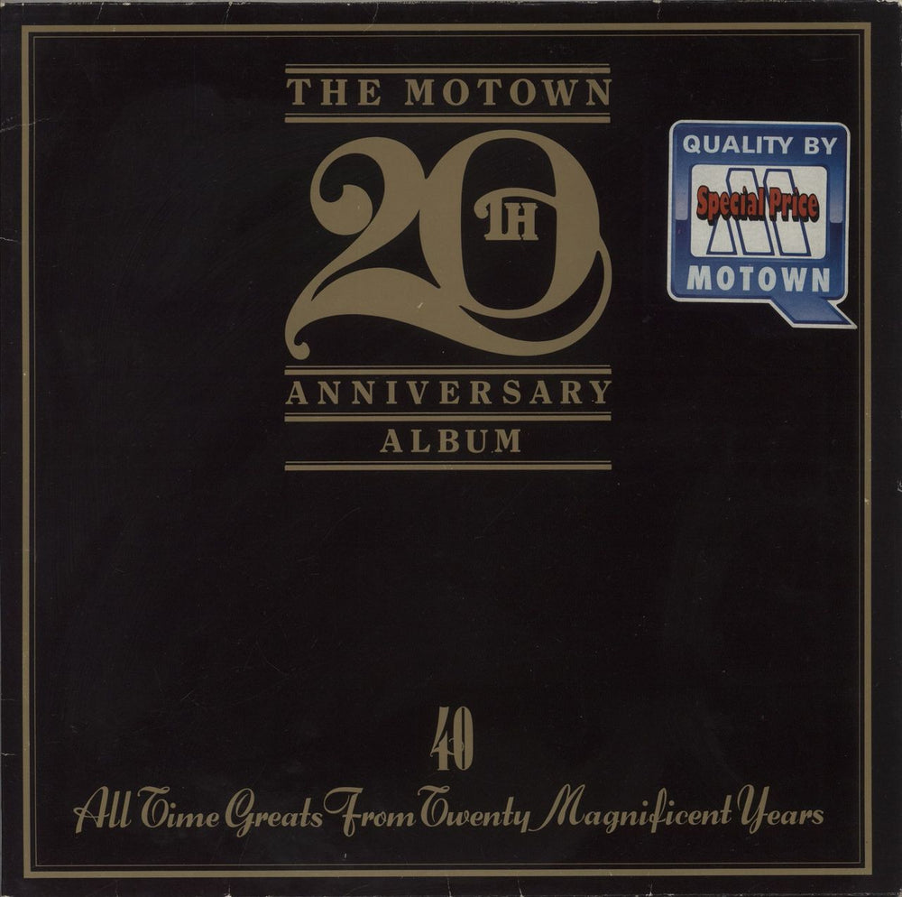 Tamla Motown The Motown 20th Anniversary Album - Hype Stickered Sleeve German 2-LP vinyl record set (Double LP Album) ZL72132(2)
