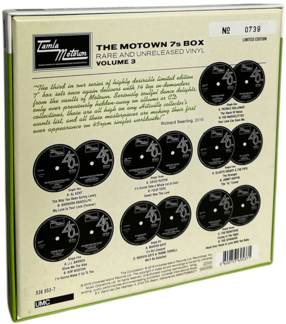 Tamla Motown The Motown 7s Box - Rare And Unreleased Vinyl: Volume 3 - Numbered UK 7" single box set 600753695371