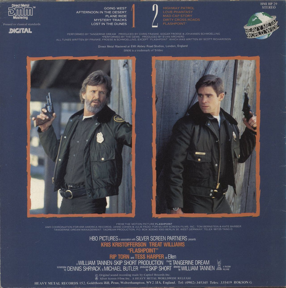 Tangerine Dream Flashpoint UK picture disc LP (vinyl picture disc album)