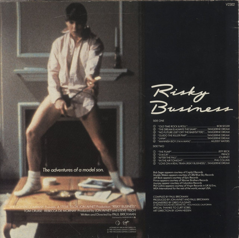 Tangerine Dream Risky Business - EX UK vinyl LP album (LP record)