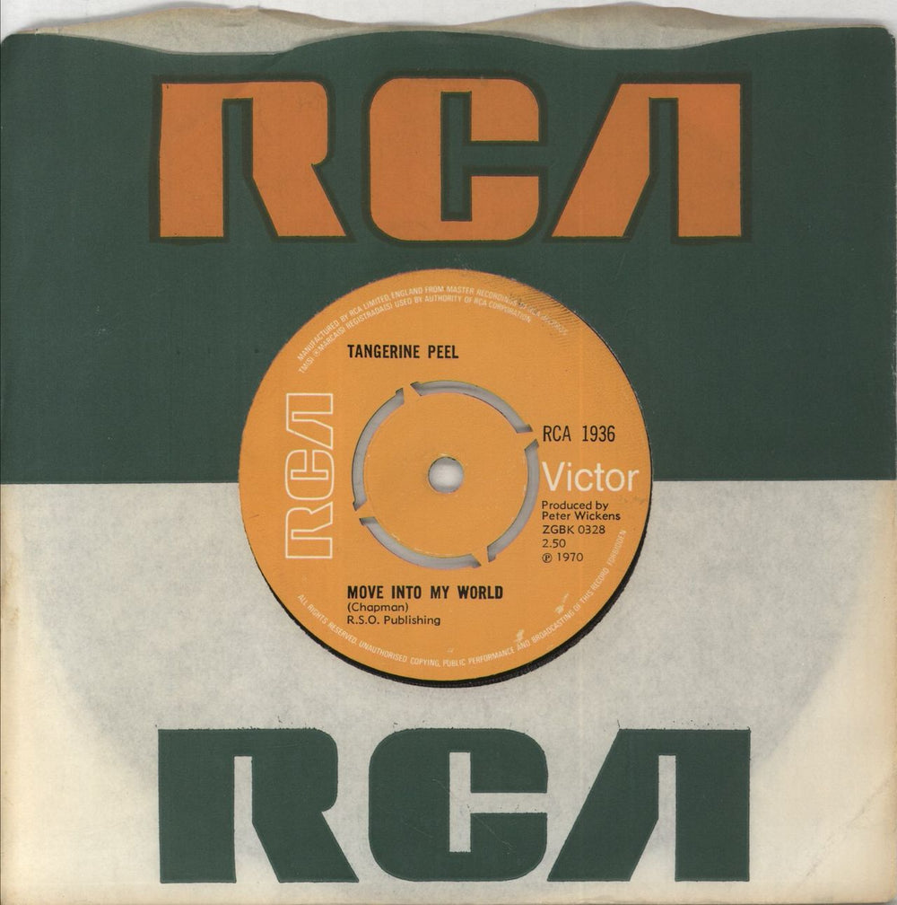 Tangerine Peel Move Into My World UK Promo 7" vinyl single (7 inch record / 45) RCA1936