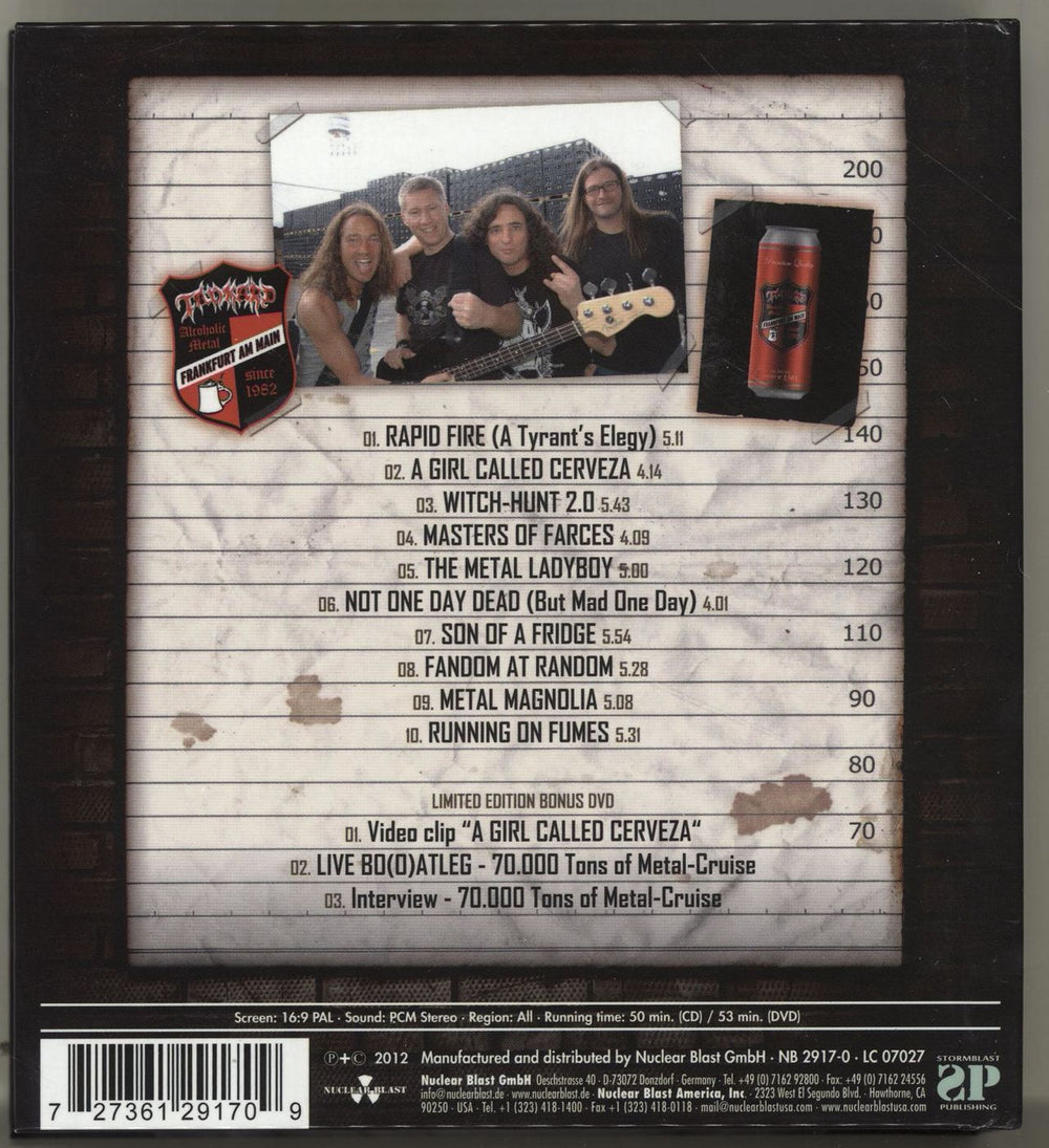 Tankard A Girl Called Cerveza + DVD German 2-disc CD/DVD set UCQ2DAG701007