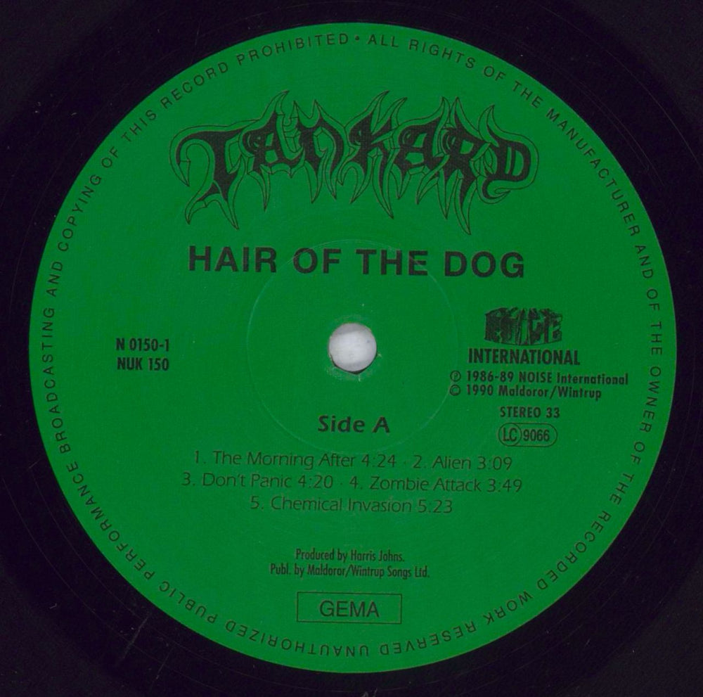 Tankard Hair Of The Dog - The Very Best Of Tankard German vinyl LP album (LP record) UCQLPHA833980