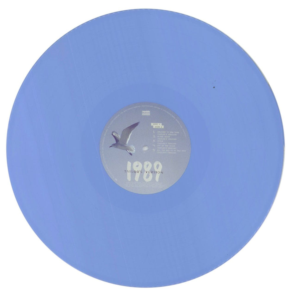 Taylor Swift 1989 (Taylor's Version) - Crystal Skies Blue Vinyl UK 2-LP vinyl record set (Double LP Album) T502LTA855661