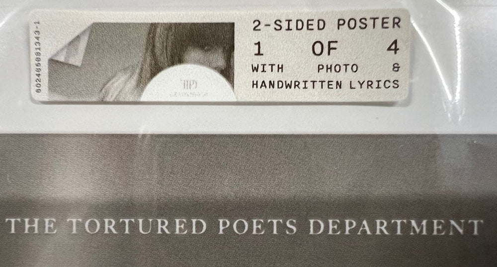 Taylor Swift The Tortured Poets Department + Poster - Sealed UK CD album (CDLP) T50CDTH834505