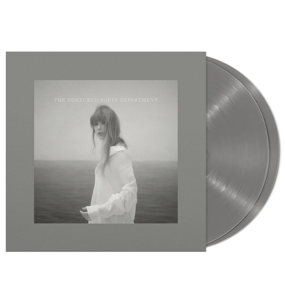 Taylor Swift The Tortured Poets Department - Smoke Gray Vinyl - Sealed UK 2-LP vinyl record set (Double LP Album) 602458933338