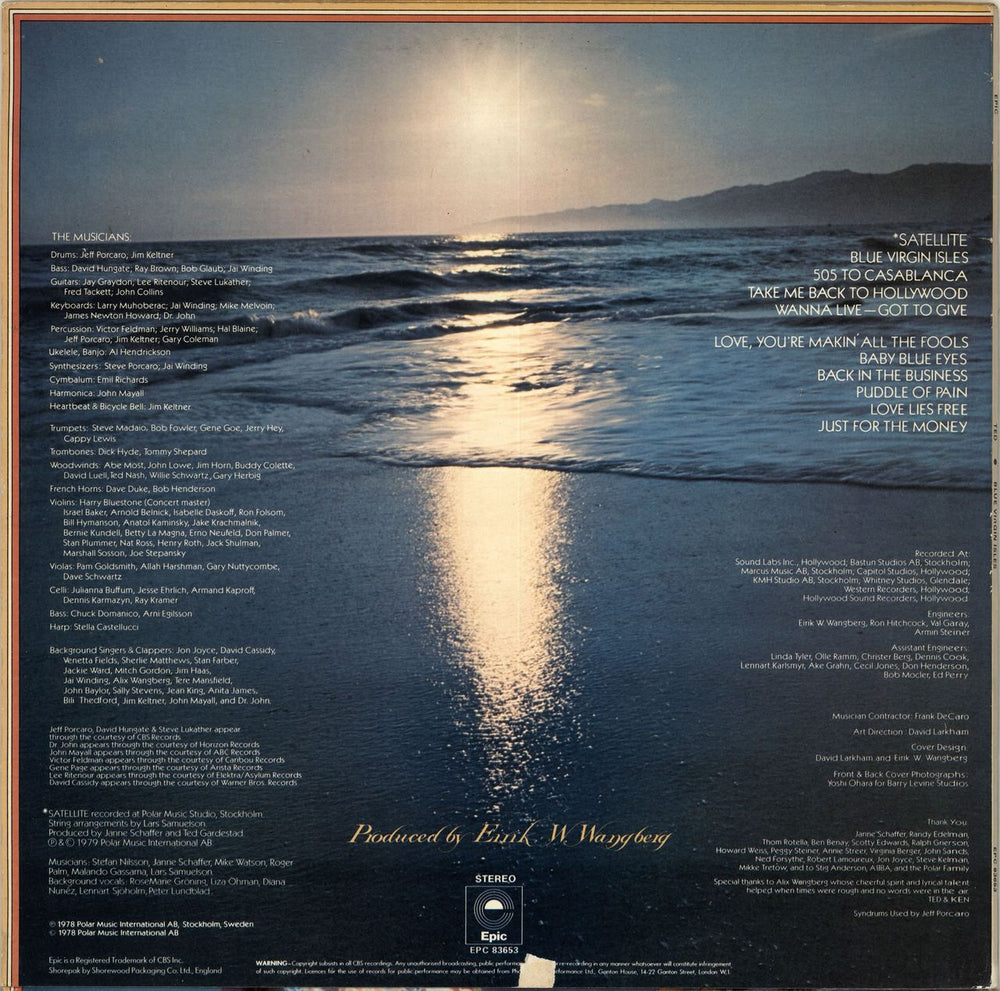 Ted Gardestad Blue Virgin Isles UK vinyl LP album (LP record)