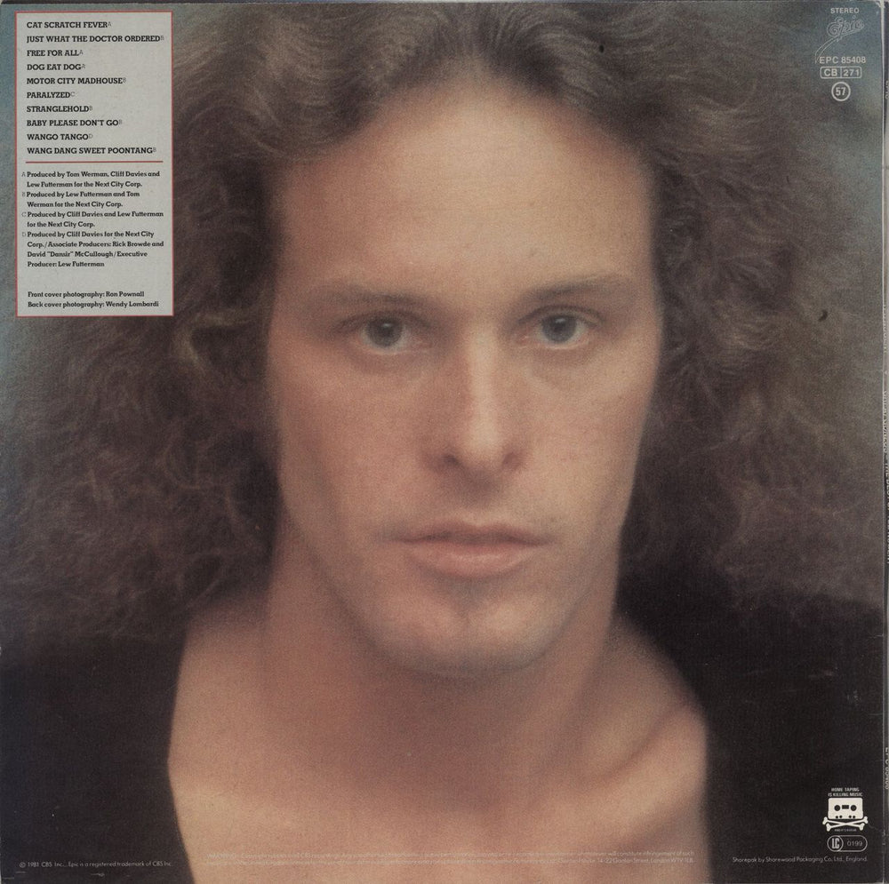 Ted Nugent Great Gonzos! - The Best Of Ted Nugent UK vinyl LP album (LP record)