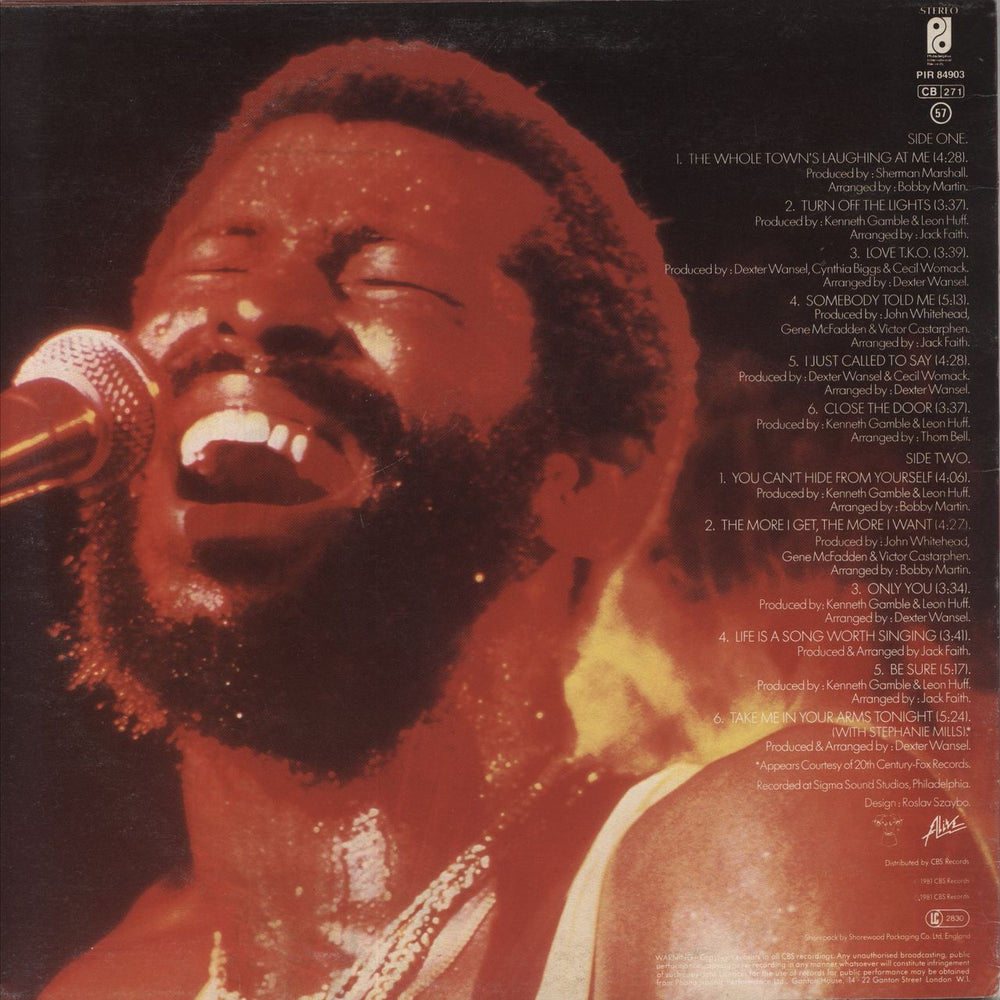 Teddy Pendergrass Ready For... UK vinyl LP album (LP record)