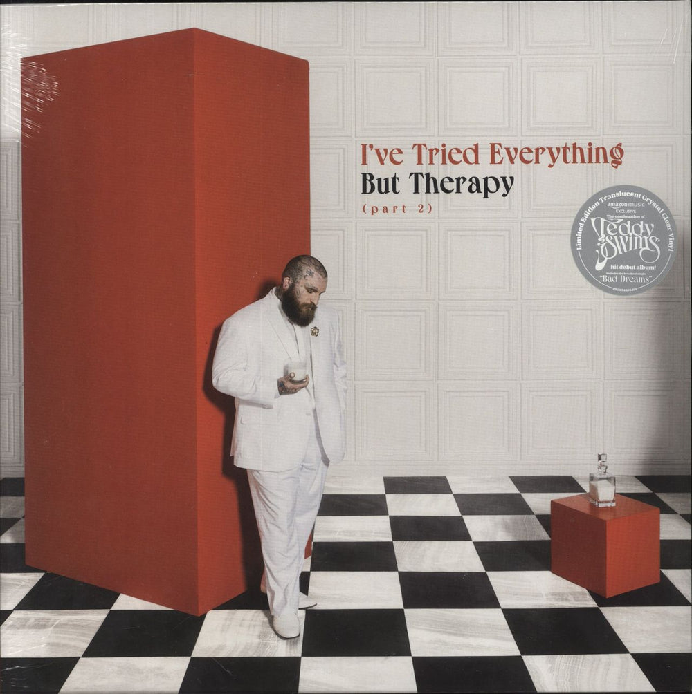 Teddy Swims I've Tried Everything But Therapy (Part 2) - Crystal Clear Vinyl - Sealed UK vinyl LP album (LP record) 093624836414
