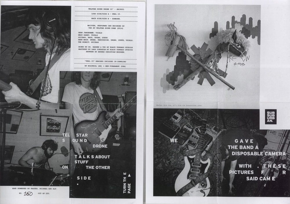 Telstar Sound Drone Feel It / Someone Danish 10" Vinyl Picture Disc (10 inch Record Single) 9UL1PFE870963