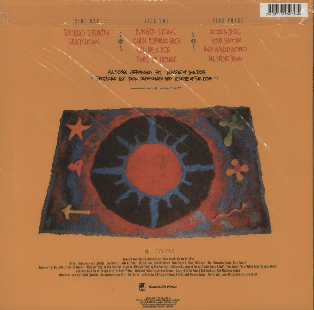 Temple of the Dog Temple Of The Dog - 180gm Purple Vinyl UK 2-LP vinyl record set (Double LP Album) 600753450604