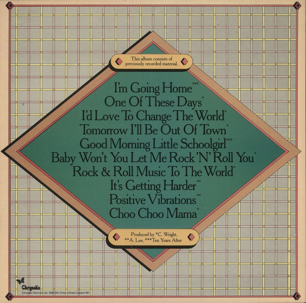 Ten Years After The Classic Performances Of - Blue Label UK vinyl LP album (LP record)