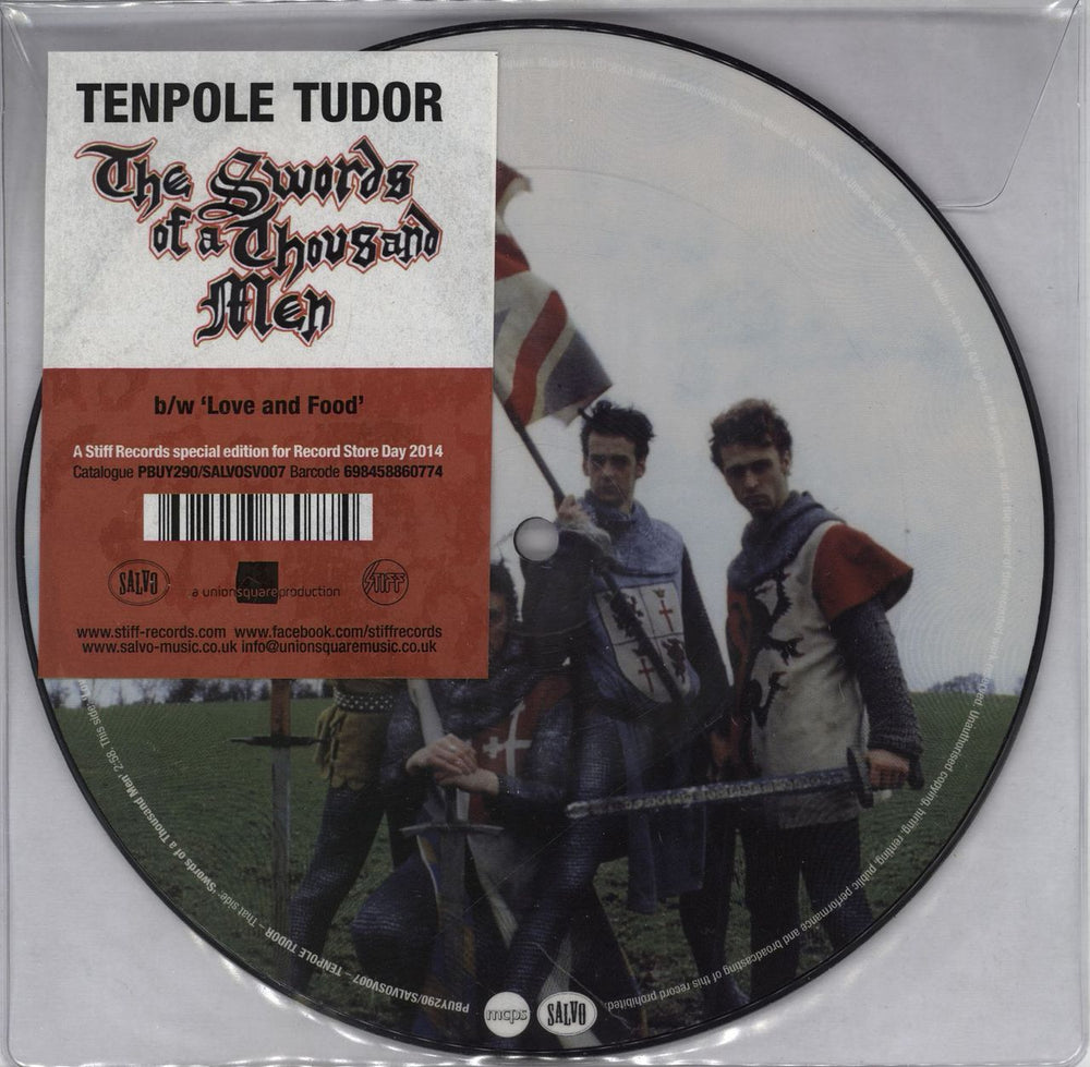 Tenpole Tudor The Swords Of A Thousand Men - RSD14 UK 7" vinyl picture disc (7 inch picture disc single) SALVOSV007