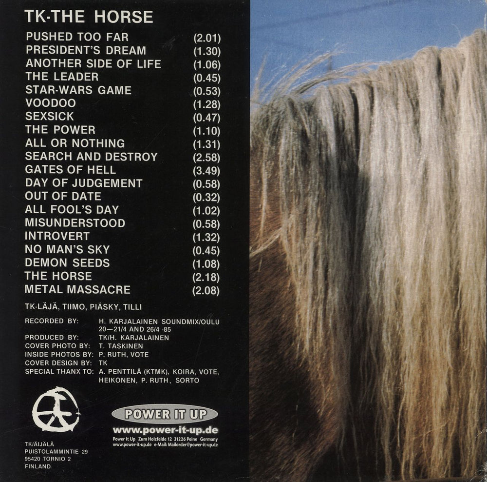 Terveet Kadet The Horse German vinyl LP album (LP record)