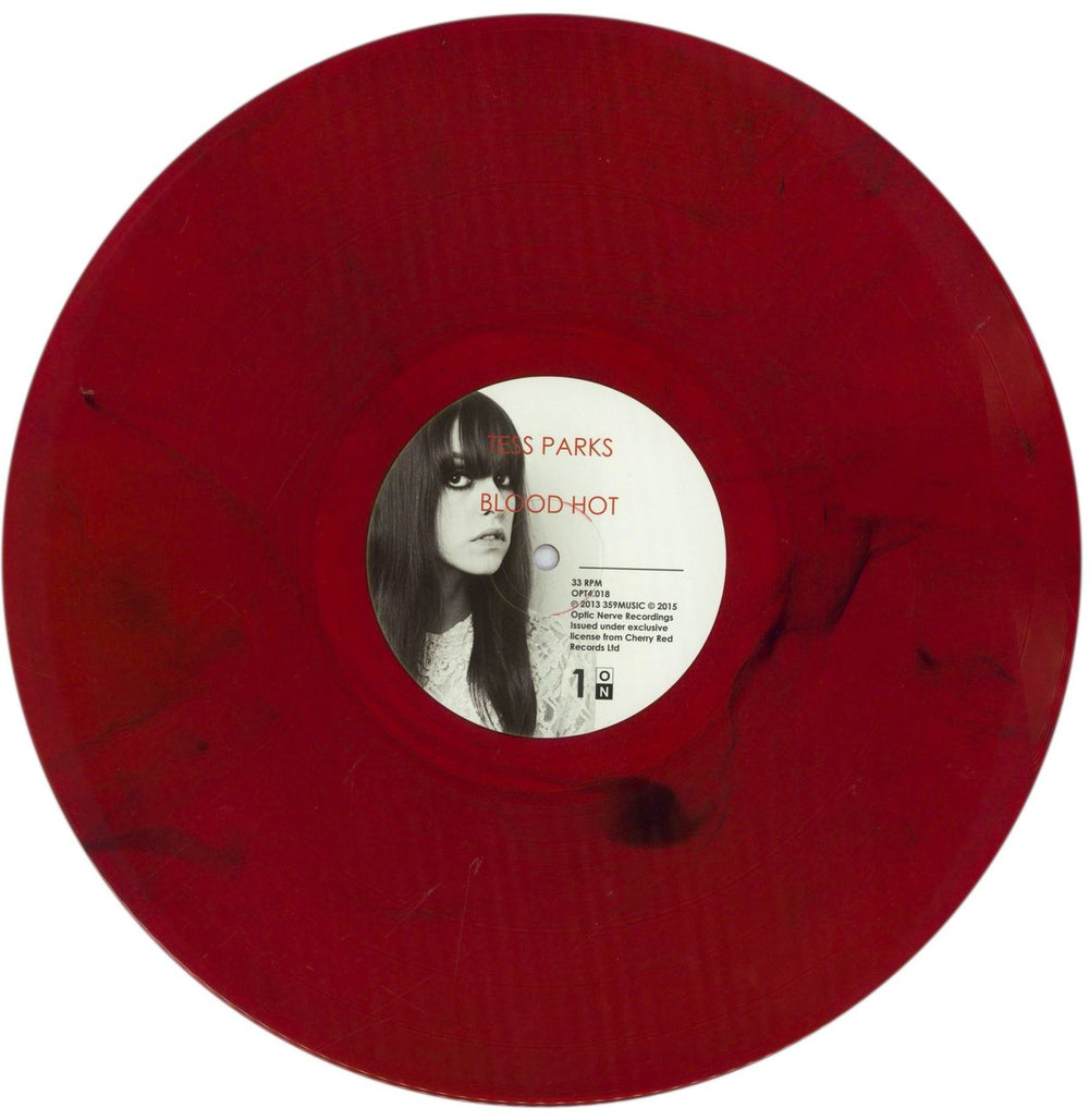 Tess Parks Blood Hot - Red / Black Marble Vinyl UK vinyl LP album (LP record) 3NZLPBL842071